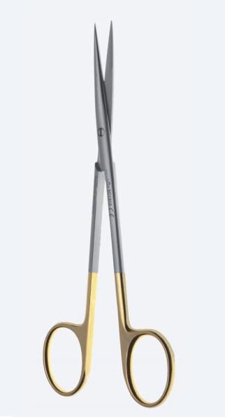 Ножиці, хірургічні, Metzenbaum-Ultra-Fino, "Power TC", дисекційні, прямі, гострокінцеві, загальна довжина 145 мм. Бренд - Asanus Medizintechnik Gmb, Німеччина